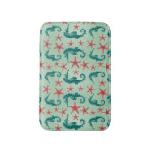 Tapis De Bain Motif maritime Turquoise 2 (Devant (Vertical))