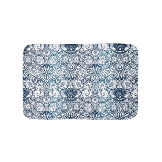 Tapis De Bain Motif maritime Vintage (Devant)