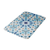 Tapis De Bain Motif marocain en carreaux (Angle)