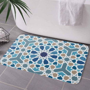 Tapis De Bain Motif marocain en carreaux