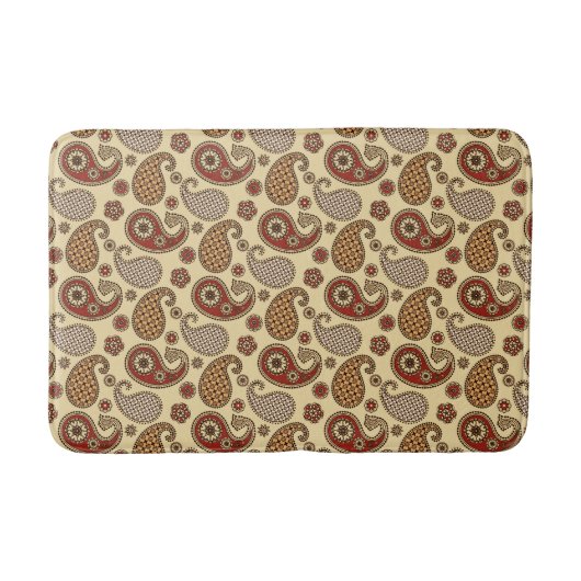 Tapis De Bain Motif, marron, tan et beige (Devant)