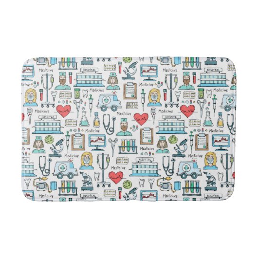 Tapis De Bain Motif Médicale de conception (Devant)