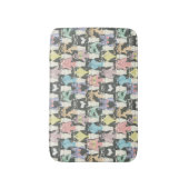 Tapis De Bain Motif mignon de chats de hippie (Devant (Vertical))
