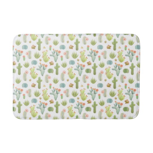 Tapis De Bain Motif mignon de position de cactus (Devant)