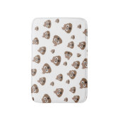 Tapis De Bain Motif mignon d'Emoji de dunette (Devant (Vertical))