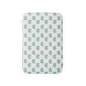 Tapis De Bain Motif mignon turquoise d'éléphant (Devant (Vertical))