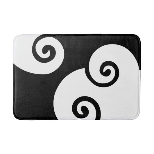 Tapis De Bain Motif moderne Black & White Swils (Devant)