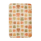 Tapis De Bain Motif moderne du milieu du siècle Ochre (Devant (Vertical))