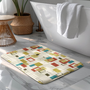 Tapis De Bain Motif moderne et coloré du milieu du siècle