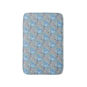 Tapis De Bain Motif moderne gris et bleu Holiday Snowflakes (Devant (Vertical))