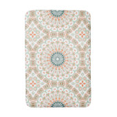 Tapis De Bain Motif moderne orange et vert Mandala (Devant (Vertical))