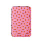 Tapis De Bain Motif moderne rose Et orange Du Milieu Du Siècle (Devant (Vertical))