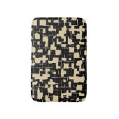 Tapis De Bain Motif moderne tendance - Noir/Tan(Changeable) (Devant (Vertical))