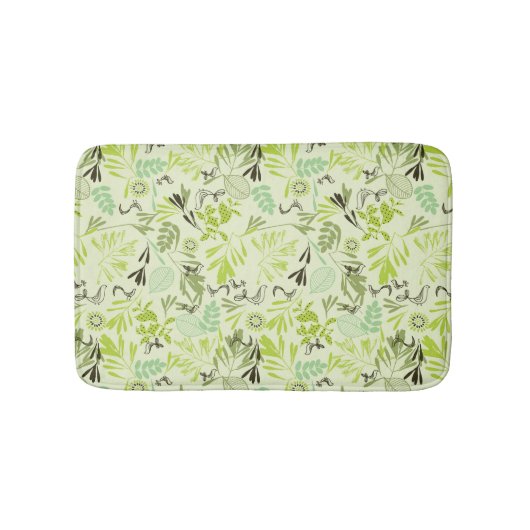 Tapis De Bain motif montrant de petits oiseaux de bébé (Devant)