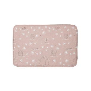 Tapis De Bain motif montrant les animaux mignons de jungle de