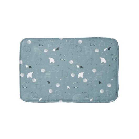 Tapis De Bain motif montrant un polaire mignon (Devant)