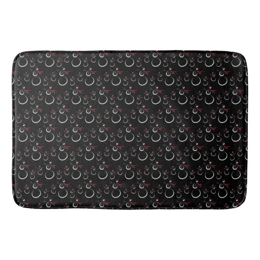 Tapis De Bain Motif motoneige d'hiver mignon noir (Devant)