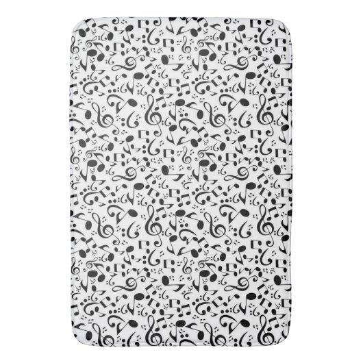 Tapis De Bain Motif musical (devant Vertical)