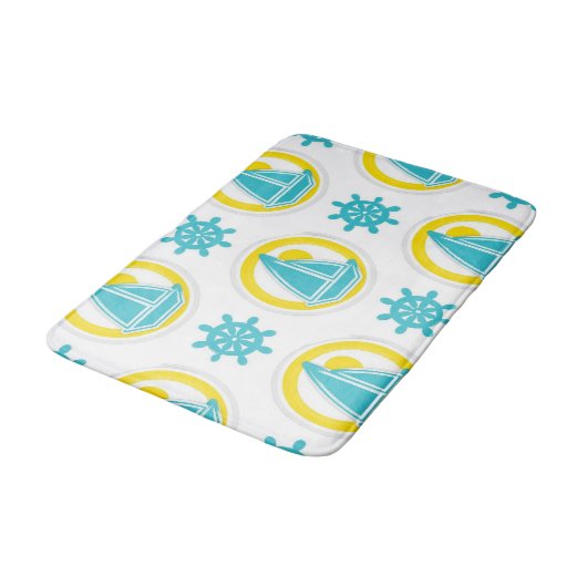 Tapis De Bain Motif nautique (Angle)