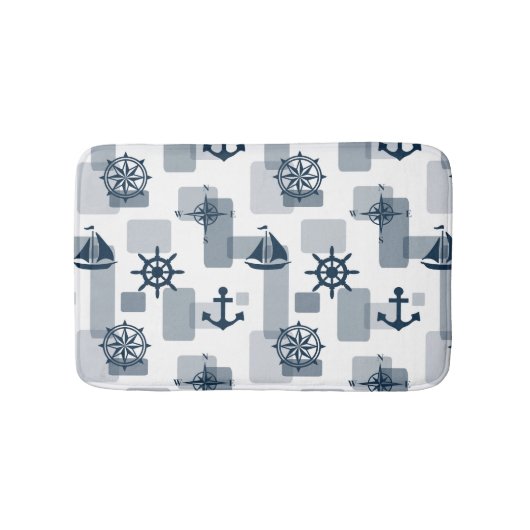 Tapis De Bain Motif nautique (Devant)