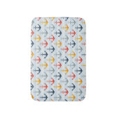 Tapis De Bain Motif nautique avec des Ancres (Devant (Vertical))