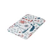 Tapis De Bain Motif nautique de couleur mignonne (Angle)