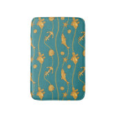 Tapis De Bain Motif nautique d'or (Devant (Vertical))