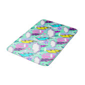 Tapis De Bain Motif Neon Lightning Bolts & Stars (Angle)