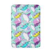 Tapis De Bain Motif Neon Lightning Bolts & Stars (Devant (Vertical))