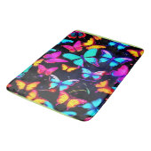 Tapis De Bain Motif néon papillon (Angle)