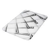 Tapis De Bain Motif noir et blanc (Angle)