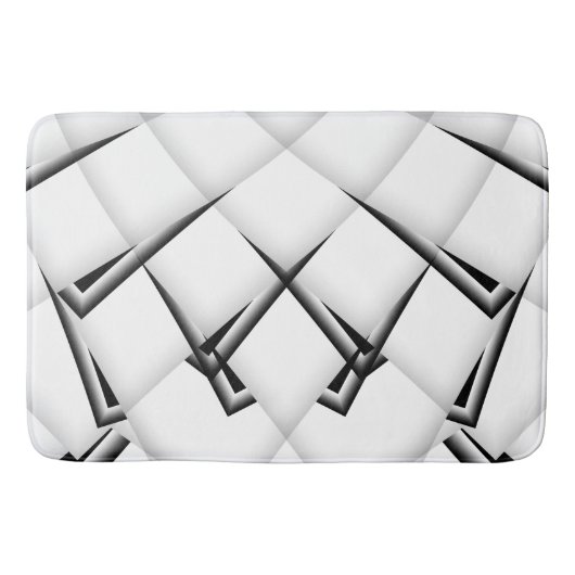 Tapis De Bain Motif noir et blanc (Devant)