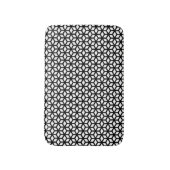 Tapis De Bain Motif noir et blanc de cube (Devant (Vertical))