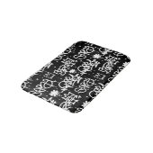 Tapis De Bain Motif noir et blanc de graffiti (Angle)
