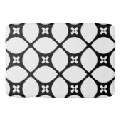 Tapis De Bain Motif noir et blanc Flake (Devant)