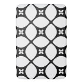 Tapis De Bain Motif noir et blanc Flake (devant Vertical)
