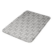 Tapis De Bain Motif noir et blanc unique (Angle)