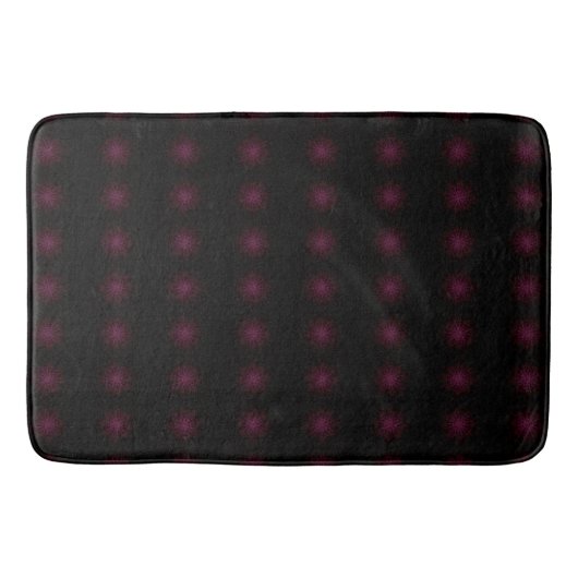 Tapis De Bain Motif noir et rose (Devant)