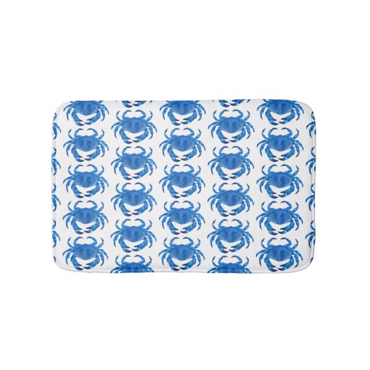 Tapis De Bain Motif Océan de crabe bleu (Devant)