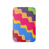 Tapis De Bain motif ondulé rétro (Devant (Vertical))