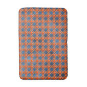 Tapis De Bain Motif orange d'aquarelle de bleu marine (Devant (Vertical))