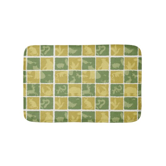 Tapis De Bain motif orienté de zoo (Devant)