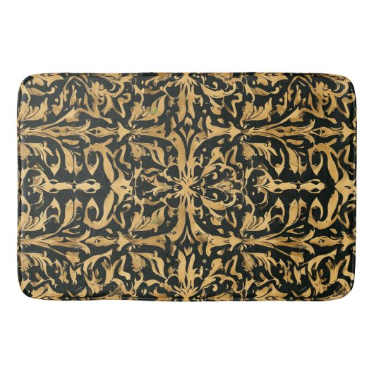 Tapis De Bain Motif ornemental en or complexe (Devant)