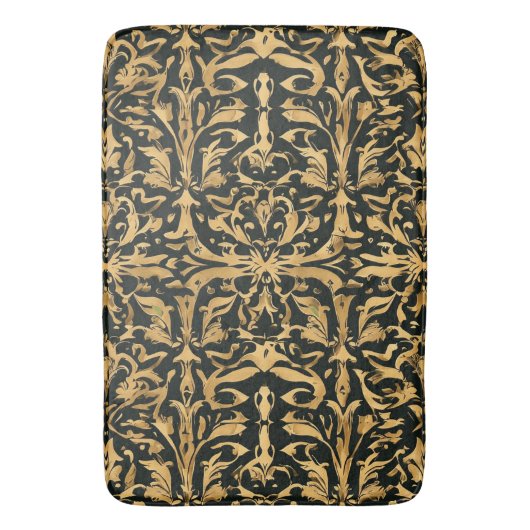 Tapis De Bain Motif ornemental en or complexe (devant Vertical)