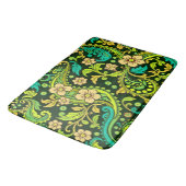 Tapis De Bain Motif Paisley Vert (Angle)