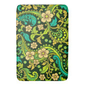 Tapis De Bain Motif Paisley Vert (devant Vertical)