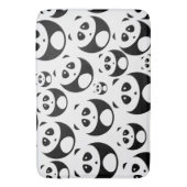 Tapis De Bain Motif Panda noir et blanc Kawaii (devant Vertical)