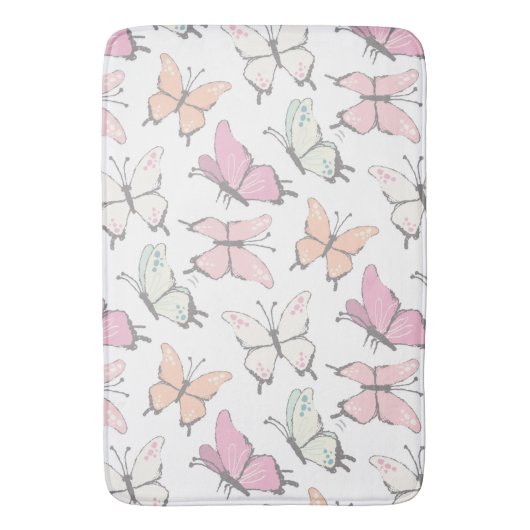 Tapis De Bain Motif papillon (devant Vertical)