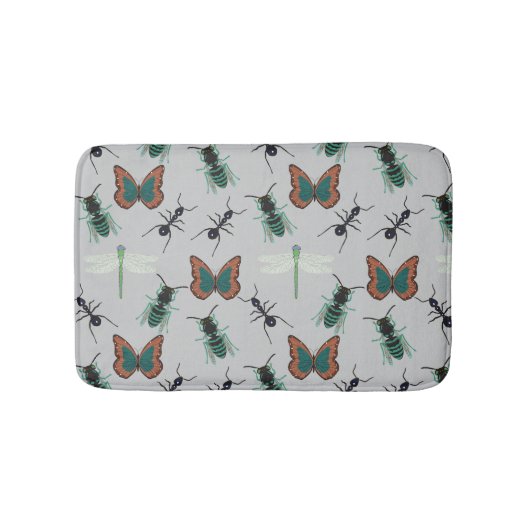 Tapis De Bain Motif papillon coloré (Devant)