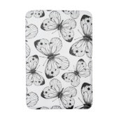 Tapis De Bain Motif papillon de choux (Devant (Vertical))
